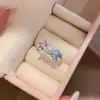 Anel de pérola com gota de óleo de zircônia em formato de estrela, luxo leve, sensação de alta qualidade, design aberto simples para o dedo indicador, joia única e de nicho para mulheres
