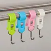 Clip Gancho para Tubo Clip de Cocina Sin Taladro Móvil Deslizante Tubo Plástico Fijo Estante para Toallas Barra Gancho Giratorio