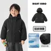 Chaqueta impermeable para niños, estilo Europa, prenda de invierno, forrada de forro polar y engrosada, ropa infantil de nuevo estilo, ropa de invierno para niños y bebés