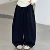 Pantalones de Niña Primavera y Otoño 2026 Nuevo Estilo Estilo Coreano para Niños Pantalones Casuales Elegantes Pantalones de Algodón Sueltos para Niñas Grandes Pierna Torcida