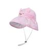 1095 Chapéu de Sol Infantil de Verão com Desenho de Urso Chapéu de Copa Vazia Chapéu de Sol para Exterior Chapéu de Pescador de Aba Larga Fofo para Meninas