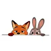 Pegatinas de Tatuajes Divertidas y Coloridas para la Muñeca, Modernas y Lindas para Estudiantes, Temática de Pareja, Nick y Judy de Zootopia 2