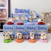 Nuevo Gato Gato PAI Le Caja Misteriosa Giratoria Sin Preocupaciones Figura de Resina Giratoria de Gato Lindo Juguete de Moda Adorno de Escritorio