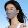 Mascarilla Protectora Solar Anti-UV Sin Costuras para Verano para Uso en Exteriores, Mascarilla Facial de Alta Calidad para Mujeres, Mascarilla Protectora Solar de Seda de Hielo para Mujeres