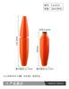 Nuevo paquete de máscara de pestañas Bullet, material de silicona para cabezal de cepillo, crema para el cabello roto, material de paquete de máscara de pestañas, tubo vacío, material de paquete al por mayor