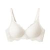 Ropa Interior Sin Costuras de Encaje Desnudo para Mujer Soporte de Cartílago con Tira de Gelatina Sin Marcas Cómodo Transpirable Sujetador Simple Sujetador
