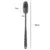 Ferramenta de limpeza de copos, escova para copos, sem cantos cegos, escova de garrafa de silicone doméstica com cabo longo, ferramenta de limpeza de copos, escova para xícaras de chá