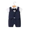 Ropa de bebé verano ropa de bebé clase a recién nacido un año caballero mameluco de manga corta enterizo ropa para niños
