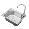 Pia Extensível Hexagonal de Cuba Única em Aço Inoxidável 201 para Cozinha, Bancada de Bar, Lavagem de Louça e Lavagem de Mãos