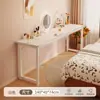 Penteadeira, quarto, mesa de maquiagem simples e moderna, novo modelo 2026, luxo leve, fácil de montar, adequado para apartamentos de aluguel, mesa de computador retangular
