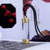 Pequena Garrafa Transparente Oca Pingente de Caixa de Medição Contendo Relíquia de Cinábrio Pingente de Garrafa Colar de Estilo Étnico para Mulheres e Homens Joias da Moda