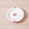 [Linguagem das Flores de Fuxin] Conjunto de Tigelas e Pratos Tigela de Macarrão Doméstica Prato Chinês Prato de Servir Tigela de Arroz Doméstica Tigela de Sopa Prato de Servir