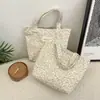 6343 Bolsa de Almoço Pequena Floral em Veludo Cotelê, Sacola de Compras, Bolsa para Celular e Itens Diversos de Trabalho, Bolsa de Armazenamento para Passeios