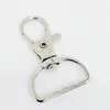 Mosquetões para cachorro de múltiplas especificações em estoque, chaveiros de metal, peças de acessório, ganchos de chave, fechos para bolsa, fechos tipo boca de peixe atacado