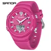 Reloj Impermeable para Estudiantes de Secundaria, Reloj Luminoso Estilo Coreano Color Caramelo para el Verano, Reloj Electrónico Estilo Universitario para Hombres y Mujeres