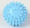 Juguete para Mascotas Perro Masticar Tpr Huella Dactilar Bola con Pinchos 6cm Bola Hueca Elástica Limpieza Dental Autoentretenimiento Alivio del Aburrimiento Juguete Masticable Duradero