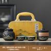 Estilo Antigo Chinês Conjunto de Chá Portátil de Viagem Estilo Camping Copo Rápido Conjunto de Chá Kung Fu Lembrança de Negócios Pode Ser Personalizado
