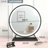 Espejo de maquillaje con lámpara LED, espejo de escritorio para dormitorio, espejo de tocador grande para el hogar, espejo circular de pared para celebridades de Internet.