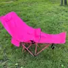Silla plegable premium para exteriores, sillón reclinable portátil para siesta de oficina, sillón reclinable ajustable con reposapiés, adecuado tanto para sentarse como para dormir