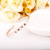 Pulseira europeia e americana ins simples com letra inglesa, pulseira feminina da moda temperamento, carta de amor, pulseira aberta, pulseira de casal, moda
