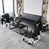 Juego de sofá y mesa de centro para recepción, sofá de recepción simple, silla de espera para sala de estar, banco sofá, sofá de oficina