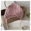 Gorro de Bebé Otoño e Invierno Nuevo Gorro de Lana Hombres y Mujeres Bebé Cálido Lindo Gorro Puntiagudo Versátil Gorro Tejido con Protección para las Orejas