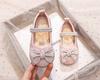 Sapatos de Princesa Fada Brilhantes com Strass e Pérolas Estilo Nova Primavera 2026 Sapatos de Cristal Lantejoulas Sapatos de Couro com Laço Individuais