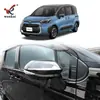 Adequado para Toyota 22 Sienta Modificação de Espelho Retrovisor Tiras Decorativas, Tiras Brilhantes Galvanizadas Especiais Anticolisão para Espelhos de Ré