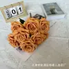Floristería de Simulación de Boda Naranja Material de Flores Naranja Naranja Tema Arreglo de Lugar de Boda Hotel Arreglo de Flores de Plástico