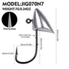 Anzuelo de Pesca con Cabeza de Plomo Triángulo Roly-poly Anzuelo Reforzado para Pesca de Raíz Señuelo de Fundición Color Natural Cola en T Cola Rizada Mini Anzuelo de Cabeza de Plomo
