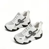 Zapatos Deportivos Casuales de Malla Transpirable para Mujer 2026 Nuevo Verano Suela Suave Cómodos Suela Gruesa Aumentadores de Altura Zapatos de Papá para Mujer