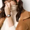 Suéter de Cuello Alto de Punto Corto con Cuello de Pila, Camiseta Básica de Color Puro para Mujer, Estilo Coreano, Manga Larga, para Otoño e Invierno