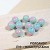 Amor de Lunares Dos Tonos Cuentas Redondas Joyería Versátil DIY Cuentas Sueltas Accesorios Cadena de Teléfono Móvil Pulsera Collar con Cuentas Hecho a Mano