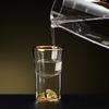 Creative Gold Foil Iceberg Licor Glass Pequeno One-Piece Personal Bullet Glass Wine Set