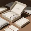 Caixa de Papel para Embalagem de Encosto de Cabeça Personalizada Caixa Ondulada Kraft Caixa Branca com Janela Caixa Colorida Caixa para Pijama de Avião Papel Kraft Cartão Branco