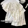 Pijama Infantil Doce, Estilo Verão Fino, Estilo Princesa, Novo Modelo 2026, Manga Curta Desenho Animado Meninas Fofo Roupa de Casa