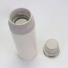 Taza térmica de acero inoxidable nueva para fabricantes, simple, taza japonesa, doble tapa, botella de leche, separación de té, taza portátil para acompañar