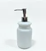 Atacado Garrafa de Vidro Embossado Retrô para Álcool em Gel Garrafa Dispensadora Tipo Pressão de Luxo Leve Dispensador de Sabonete Espumante para Banheiro Garrafa Dispensadora