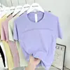 Camiseta Esportiva Lulu Bling Refrescante de Secagem Rápida para Mulheres, Sem Costura Manga Curta para Yoga com Toque Amigo da Pele