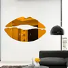 Adesivo de parede espelho de lábios peça superior tridimensional 3D 240x 55mm peça inferior 250x 75mm pesa cerca de 40g autoadesivo