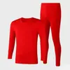Ropa de otoño traje ropa interior térmica para hombre cuello redondo fino ajustado talla grande suéter base pantalones largos para hombre