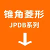 (Localizar o Pin) (Alfinete de Diamante) (Pino de Degrau) (Roscas Internas e Externas) JPBB JPDB (Tipo de Cabeça de Bola Cônica) JPQB JPQD