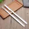 Juego de cuchillo y tenedor de acero inoxidable para cordero de Xizang, cuchillo y tenedor para pierna de cordero, chuletas de cordero, barbacoa, herramientas para asar cordero entero al aire libre