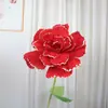 Novas Rosas de Janela Simuladas Decoração de Estrada para Casamento Flores Layout do Local do Evento Flores de Teto de Shopping Center Venda por Atacado