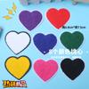 Toalha Bordada Chenille Cor Amor Patch Bordado Tecido Adesivo DIY Presente Acessórios de Vestuário Pêssego Coração Formas de Decoração
