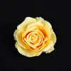 Decoración DIY para pared de flores de seda, accesorio para el cabello, flores artificiales, cabeza de rosa para el Día de San Valentín, bordes rizados coloridos, ramillete de rosa para boda