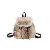 Colección nueva otoño/invierno transfronteriza: un bolso de felpa con estampado de ciervos, de tacto lujoso, perfecto para ir al trabajo en 2026; un bolso de mujer estilo retro que se puede llevar debajo del brazo
