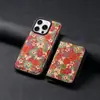 Denior es Adecuado para iPhone 17Promax Bolsa con Cremallera Magnética Antirrobo Lenguaje de las Flores para Apple 18Pro