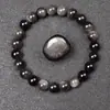 Pulseira Popular de Cristal Transfronteiriça 8mm Esmeralda Vermelha Ametista Cristal Morango Lápis Lazúli Pulseira de Pedra Natural Fábrica Atacado