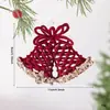 Adornos de lentejuelas y flocado navideños transfronterizos, decoraciones para árboles de Navidad, colgantes decorativos para la atmósfera de Año Nuevo y bodas en tiendas